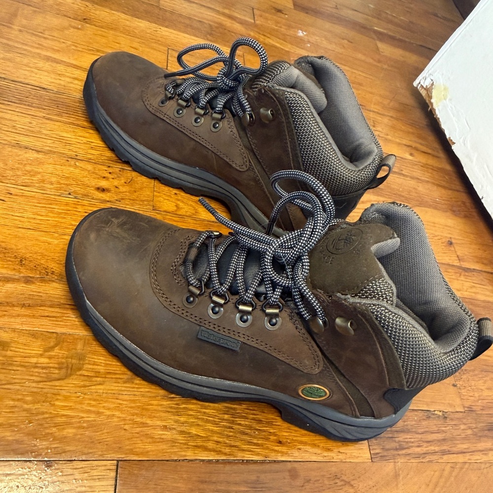 Timberland white ledge waterproof Brown Lace-Up Hiking Boots